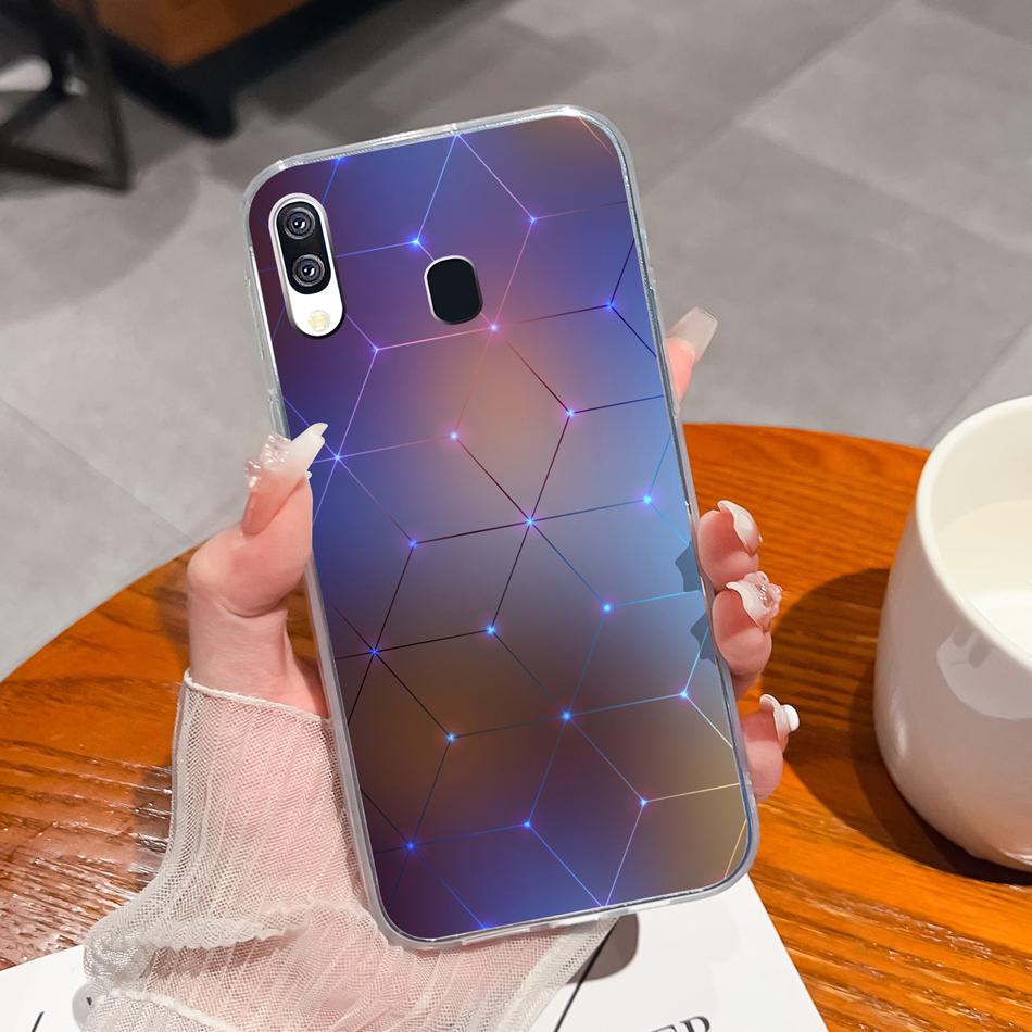 For Samsung Galaxy A40 A41 Phone Case Simple Creative Clear Back Cover For Samsung A 40 A 41 Soft TPU Silicone Anti Drop Fundas