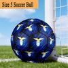 Lazio Football Club Emblem Size 5 Soccer Ball,Indoor/Outdoor Suitable for Training Matches Tournaments Practice Games Perfect Gift for Fan