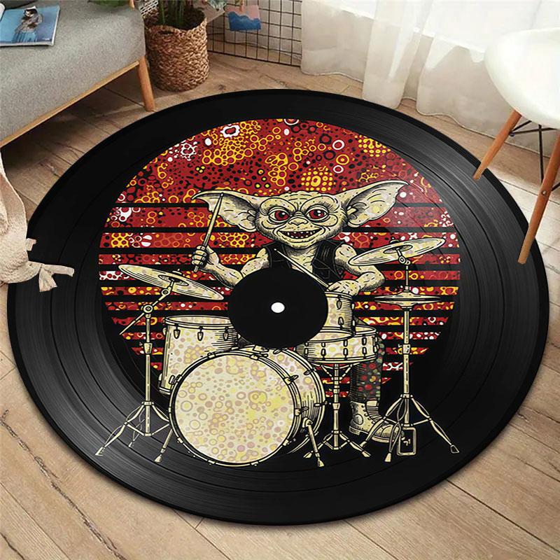 

SuperDrummer Round Area Rug,Carpet Rug for Living Room Bedroom Sofa Playroom Decor,Non-slip Floor Mat 80cmx80cm