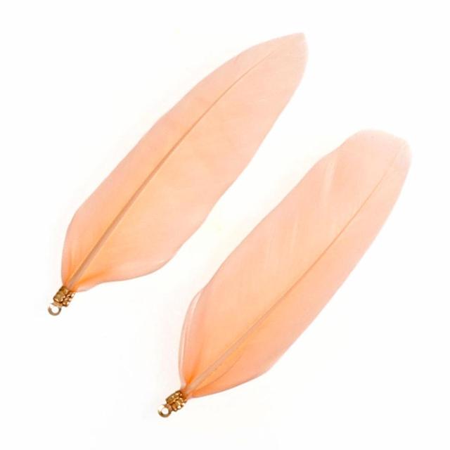 20 stk/pose 17 farger Naturlig gåsefjær Charms Anheng Ørepynt Charms For Diy Halskjede Armbånd Smykker Making 60 -70cm