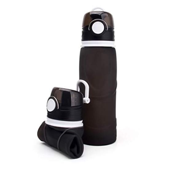 Denko Home Active Foldable Silicone Available In 5 Outdoor Water Soft Drinking Bottle Bottle, 750ml, Colors, Freezable, Portable, Direct-Drink,