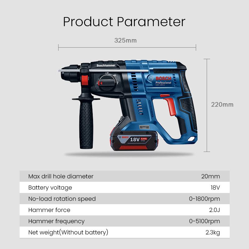 Bosch GBH 180-LI Cordless Rotary Hammer Brushless Motor 18V Electric Hammer NO battery