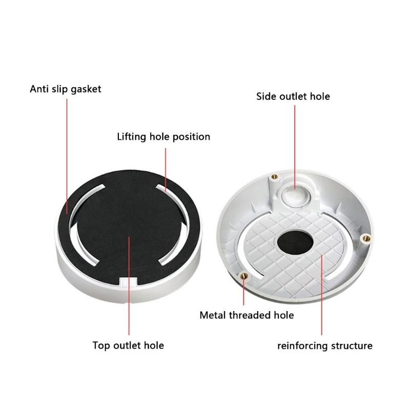 Angled Security Camera Bracket Sloped Base For Indoor Dome Cameras Compactly And Durability Plastic Construction