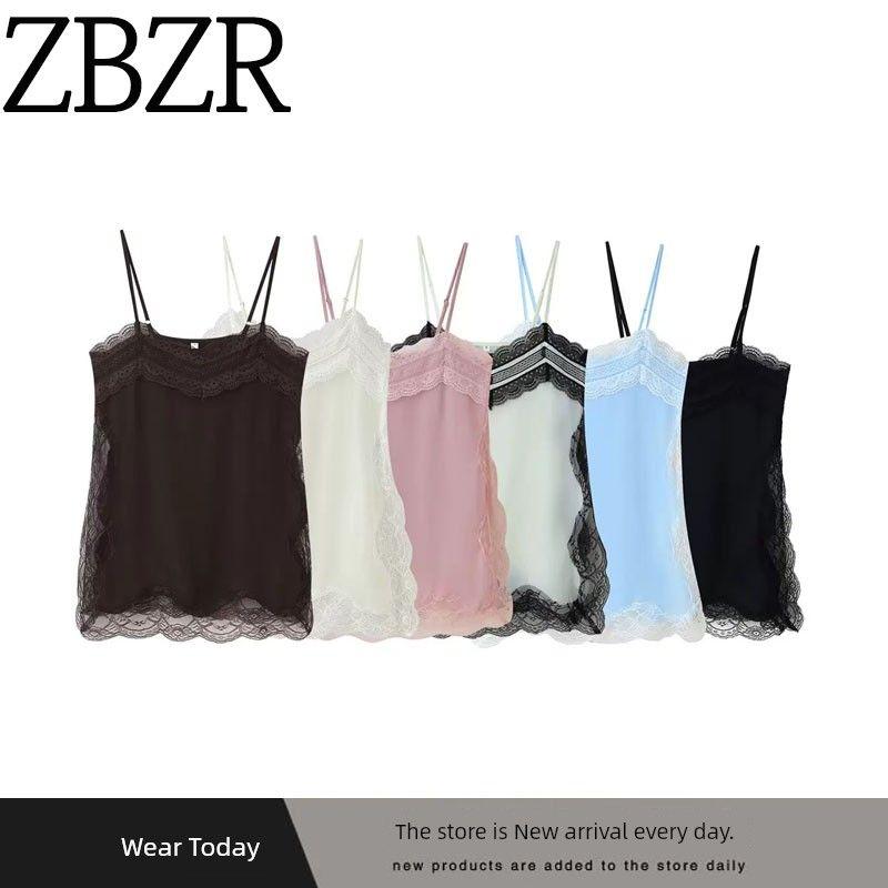 Za Export New Arrival Women's Clothing ZR Fashion Style Fashion All-Match Lace Intimates Style Tops 5107285
