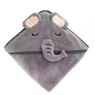 [Ishihara Liacceai] Baby Bathrobe, Kids' Hooded Bath Towel, Fluffy Button Closure, Absorbent, Breathable, Perfect for Keeping Your Baby Warm and Cold,