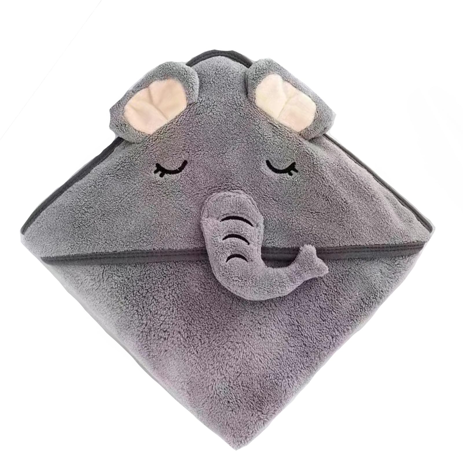 

[Ishihara liacceai] Baby Bathrobe, Kids Hooded Bath Towel, Fluffy Button Closure, Absorbent, Breathable, Perfect for Keeping Your Baby Warm and Cold,