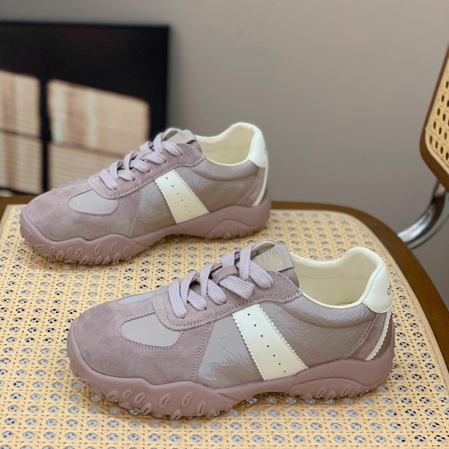 

Guyun Shu Leather thick-soled non-slip versatile moral training shoes women s 2025 new spring shoes children s soft-soled Forrest Gump women s shoes 40