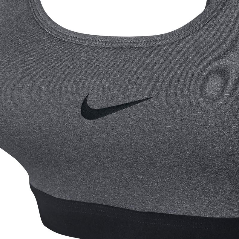 Nike Classic Padded Solid Medium Support Sports Polyester Vest Women Vests Gray 823313-092