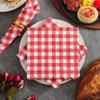 20/60Pcs Red Gingham Disposable Napkins, Red and White Checkered Paper Napkins for Birthday Wedding Christmas Party Supplies