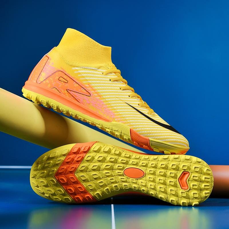 Football shoes for men and women short style AG nails suitable for students anti-slip for adult training ET sports shoes