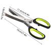 Multi Layer Scissor Kitchen Shears 5 Blade Stainless Steel Scallion Cutter Laver Spices Herb Chive Cutter For Cutting Cilantro