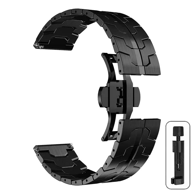 Metal 22mm Wrist Strap For Oppo Watch X X2 4Pro Stainless Steel Band For Oppo One Plus Watch 46mm/One Plus Watch 2 Watchband