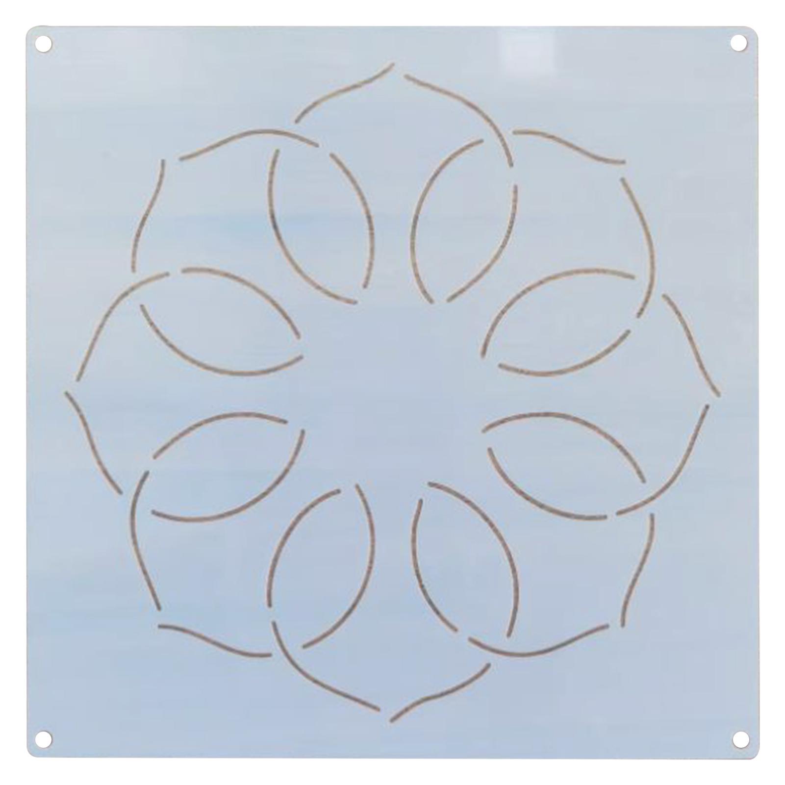 

Embroidery Stencil Drawing Line Quilting Stencils for Sewing Plastic Art Patterns Drawing Templates for DIY Craft As Shown