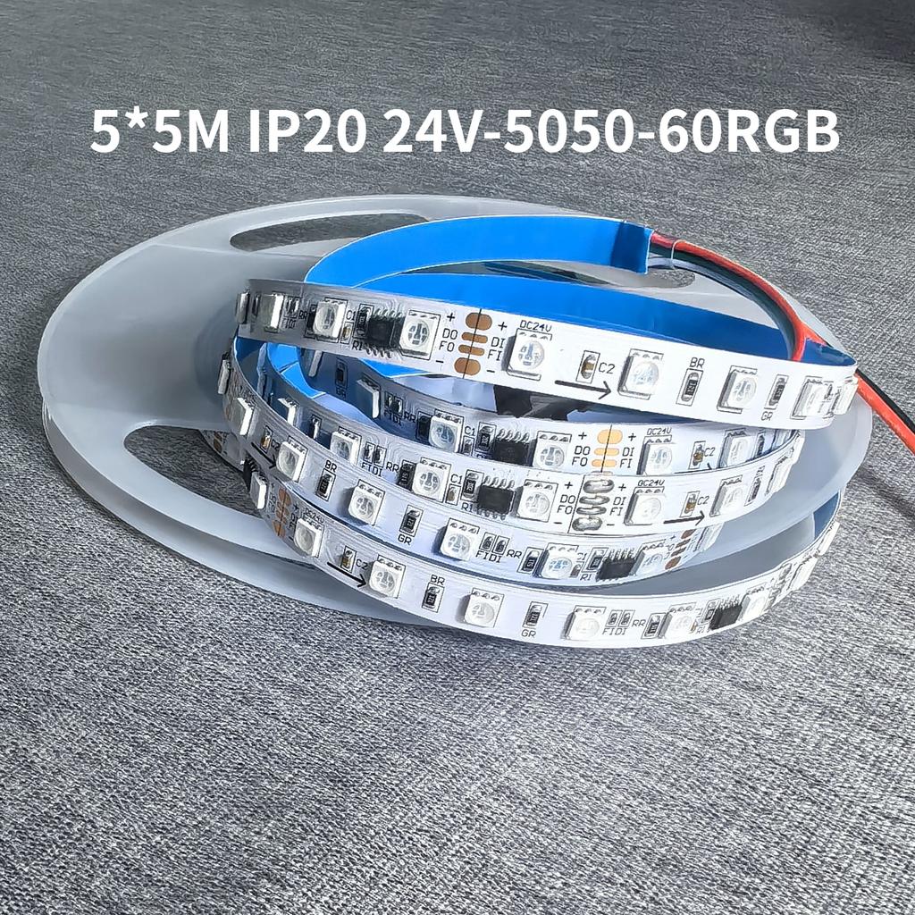 PIR Sensor Stair Controller ES24 24CH Single Color RGB Pixel SPI LED Strip Dimmer Indoor Stairway Light Led Controller DC 5V-24V