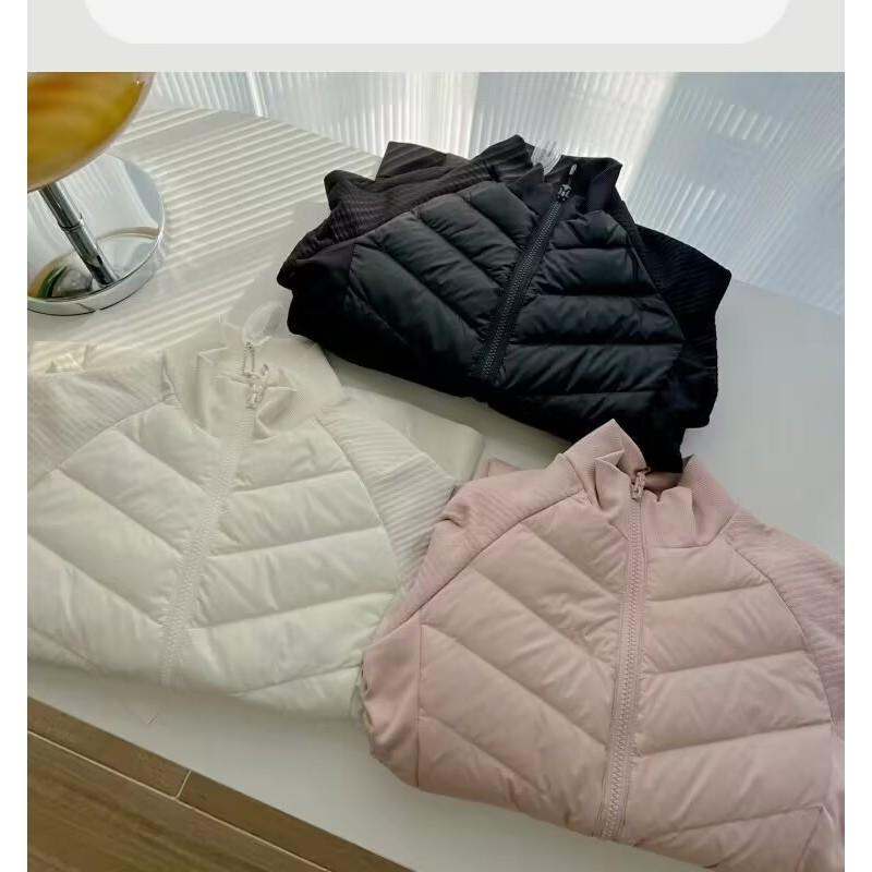 Womens Lightweight Short Down Jacket With Duck Fill Slim Fit Outdoor Yoga Winter Layering