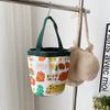 Bucket Bag Women'S Handbag Women'S Fashion Niche Large Capacity Cartoon Bag Student Lunch Box Bag Small Bag