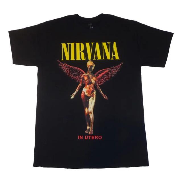 Camiseta Con Estampado De angeles De Nirvana In Utero S