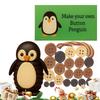 Button Ornament Craft Kit Cute Keepsake Educational Christmas Button Ornament Crafting Set For Kids Teens Adults Children Mantel