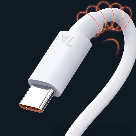 1/1.5/2M 7A 100W Type-C Charging Cable USB-A To USB-C Fast Charging Cellphone Tablet PVC Data