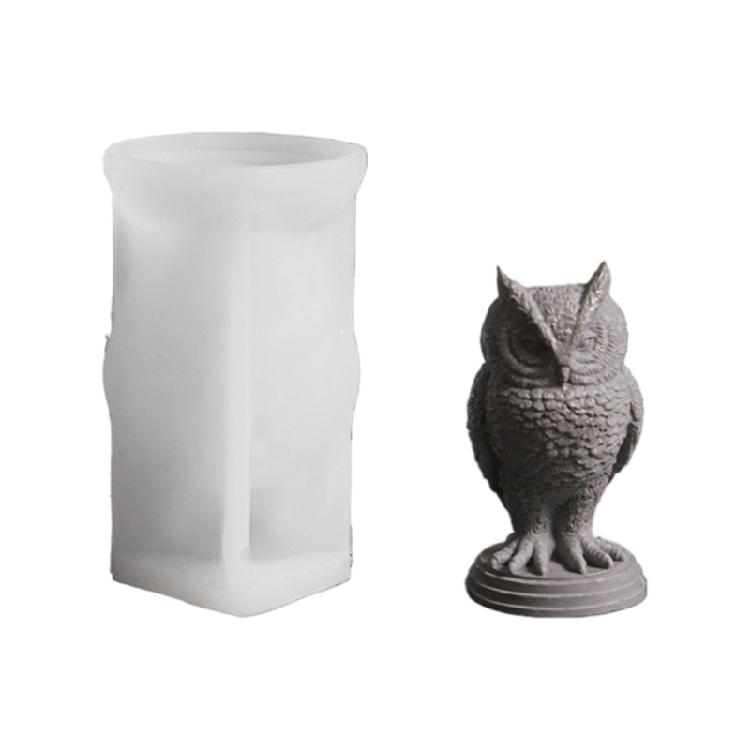 

Artistic Owl Skull Silicone Mold Smooth Surfaces Candle Holder Craft Tool Compatible With Resin Clay Soap Making Kit