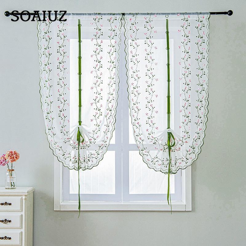 1 τμχ Παραθύρου Υπνοδωματίου Πολυεστέρας Πλωτή κουρτίνα Κουρτίνα Παράθυρο Κουρτίνα Μπάνιου Ποιμενικού στυλ