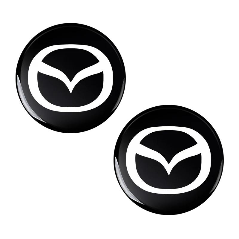 

2025 Hot Car Remote Control Key Emblem Logo Sticker Multifunction Decal Styling Auto Accessories For mazda Axela Atenza CX-3 CX- For Mazda