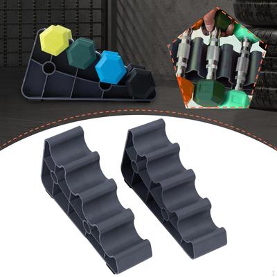 2x Dumbbell Rack Stands Hand Weight Racks, Compact, Stable, Professional Space Saving Anti Slip