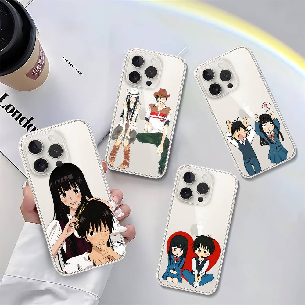 Cute K-Kimi Ni Todoke Phone Case Soft Transparent Case For IPhone 17 16 15 14 13 12 11 Pro Max Mini Plus Cover Case