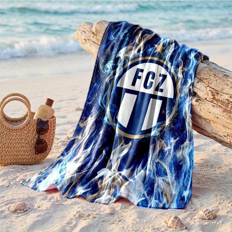 Asciugamano da Spiaggia in Microfibra con Stampa FC Zürich Asciugatura Rapida Assorbente Grande Asciugamano per Spiaggia Nuoto Viaggio