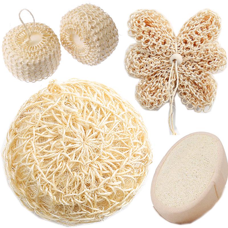 Available Loofah Sponge Bath Ball & Back Scrubber for Exfoliating and Cleaning