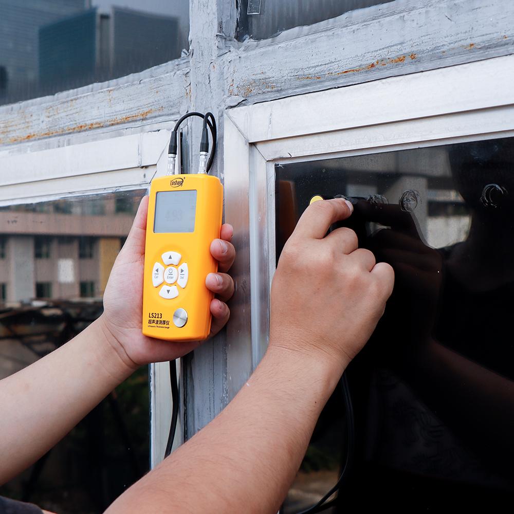 LS213 Ultrasonic Thickness Gauge NDT Nondestructive Testing Thickness for Metal Plastic Glass Ceramics Linshang