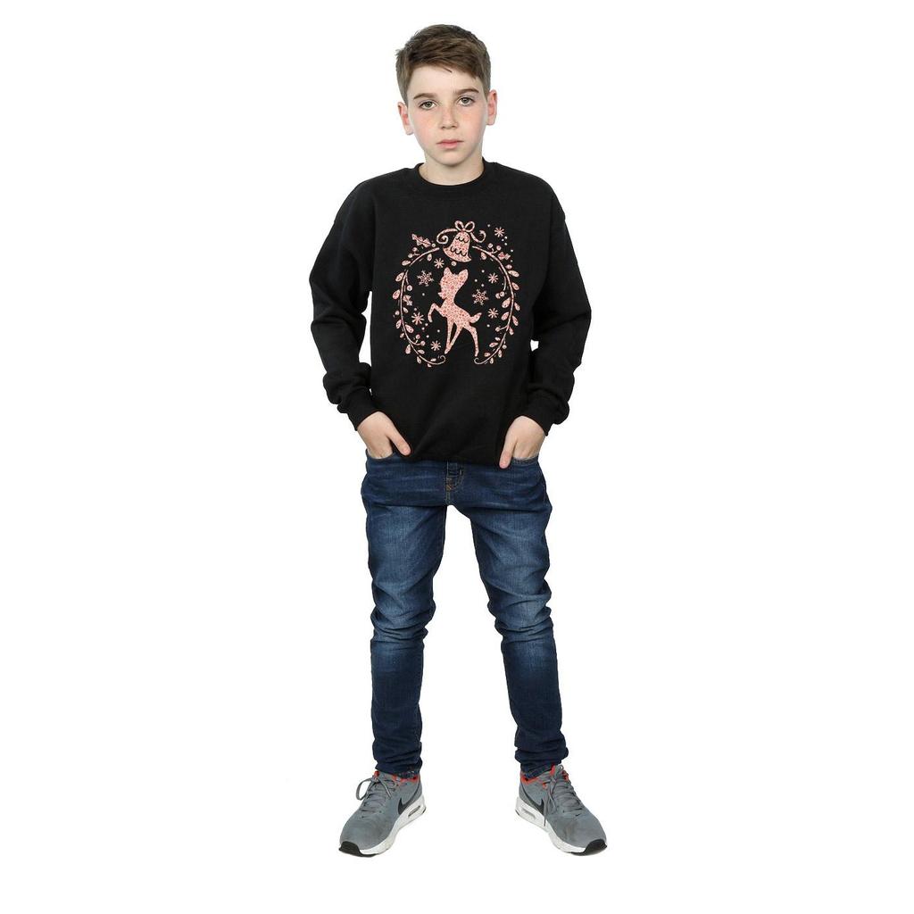Disney Boys Bambi Christmas Wreath Sweatshirt