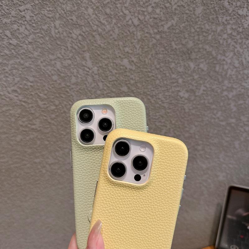 Luxury New Leather Phone Case Suitable for IPhone 16 15 14 13 12 Pro Max Shiny and Shiny Leather Shockproof Back Cover