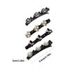 Pack Of 4 Plastic Bang Hair Clip NonSlip Strong Grip Flower Theme Barrette For Fringe Flyaways Hair Styling