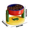 Cat Elevated Food Bowl Height Adjustable Suction Cup Elevated Cat Food And Water Bowls Non-slip Dish For Kitten Puppy Feeding