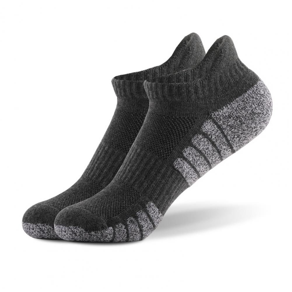 1 Paar Herren-Sommersocken, niedrig geschnitten, rutschfest, Kontrastfarbe, hohe Elastizität, Schweißabsorption, Alltagssocken für Erwachsene, Unisex-Sportsocken