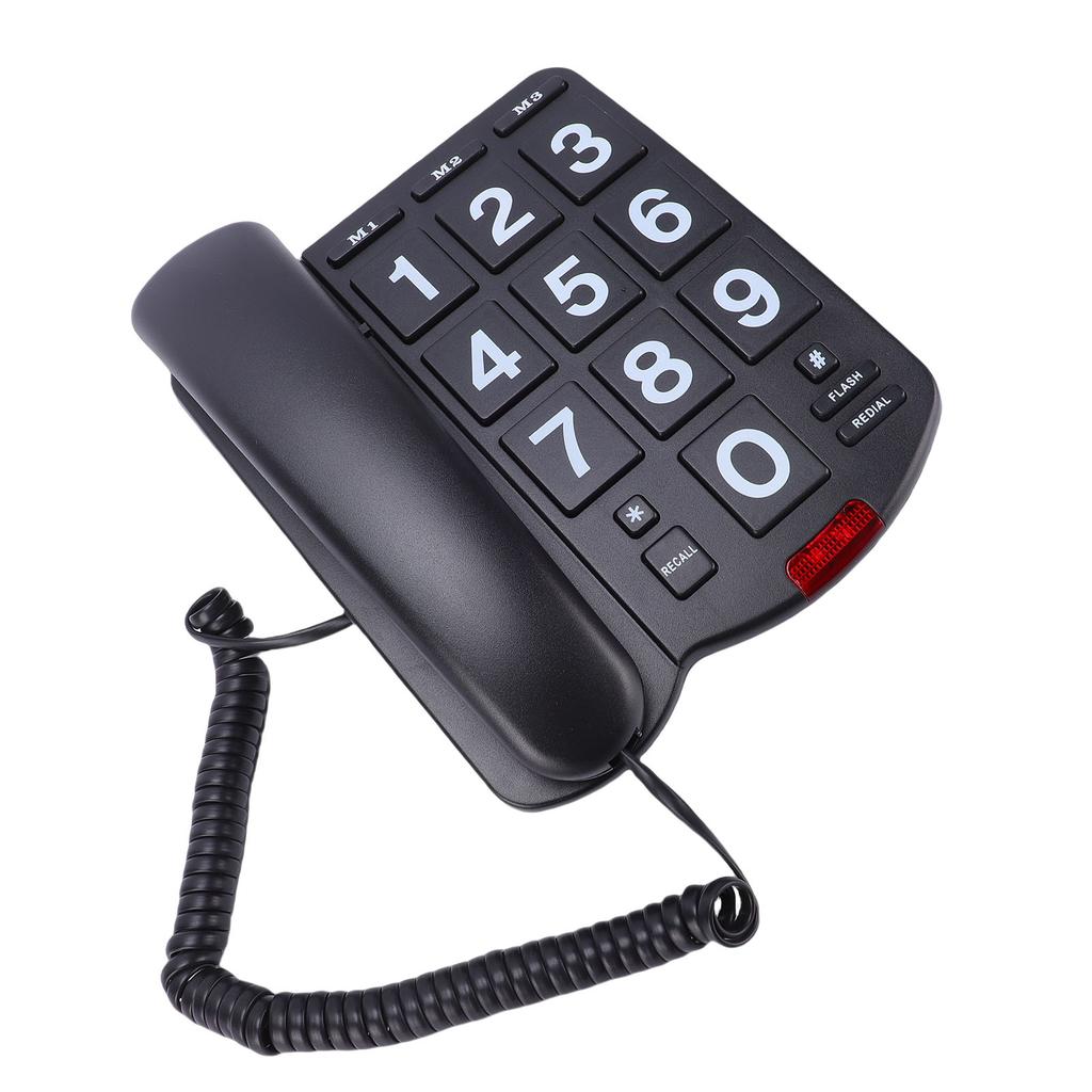 Large Keys Corded Phone   Speed   Landline Phone with 110dB Loud   Flashing Indicator   Function for Seniors