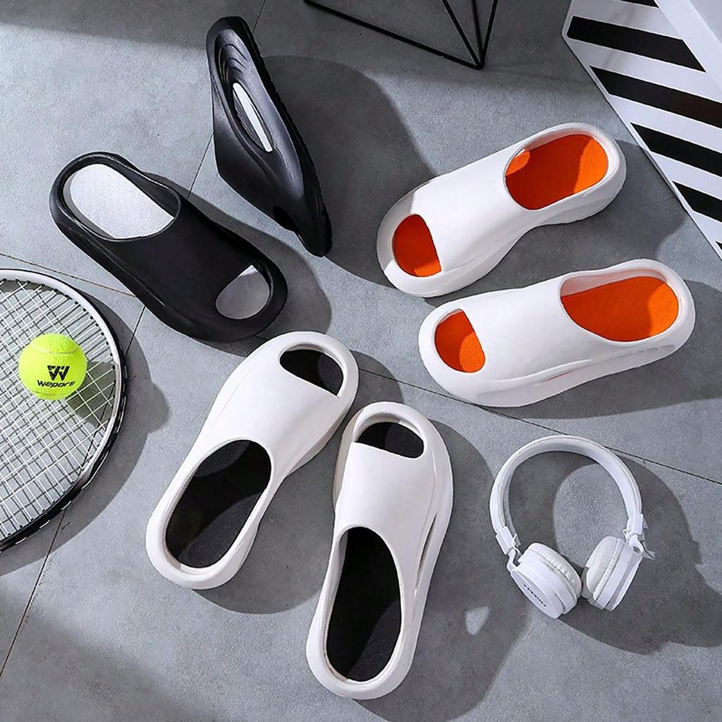 Summertime Slide Shoes For Men And Women Thick Bottom Eva Step On The Poop Feeling Outside Wear Anti-Skid Daily Bathroom Slide Shoes