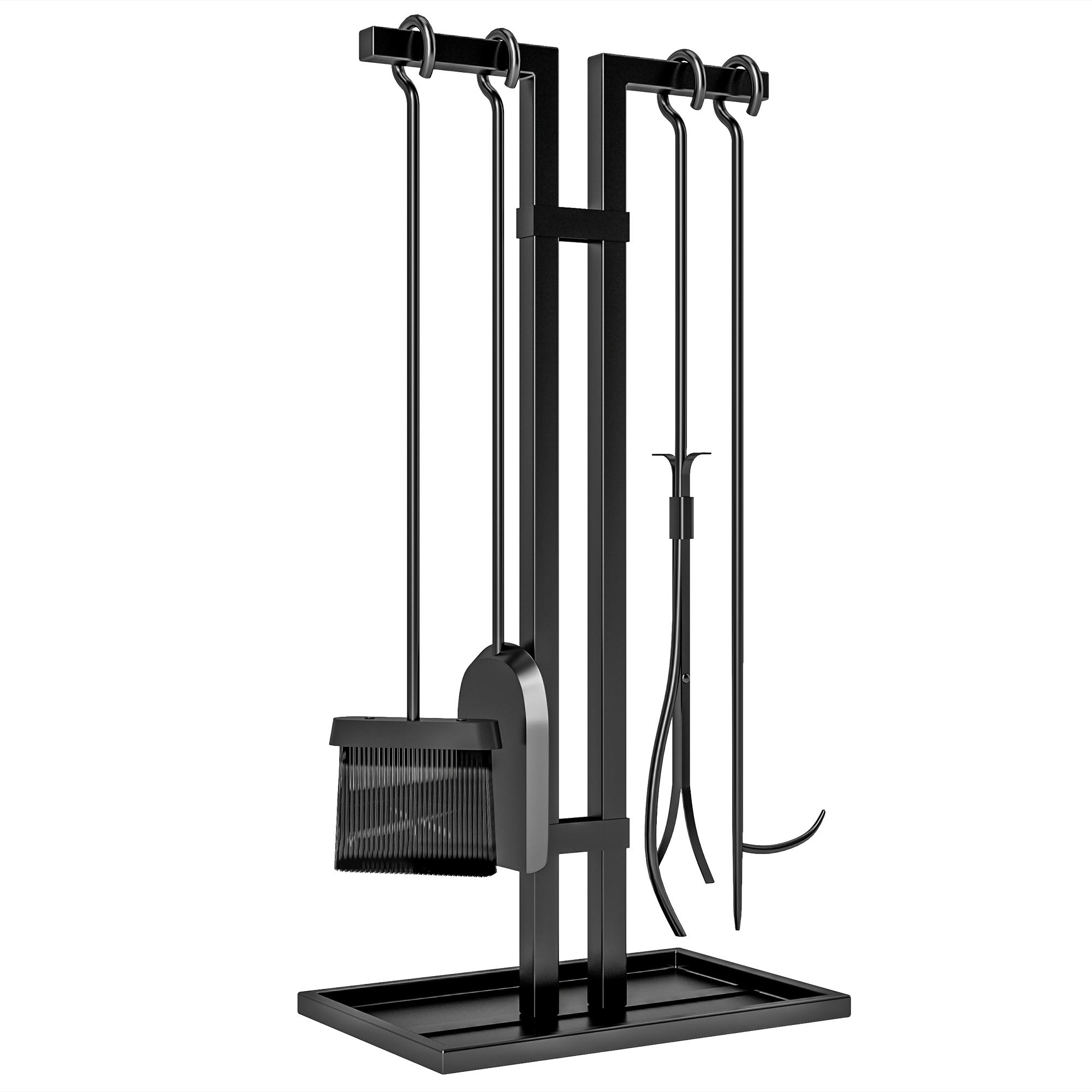 5-Piece Fireplace Companion Set, Fireplace Tools