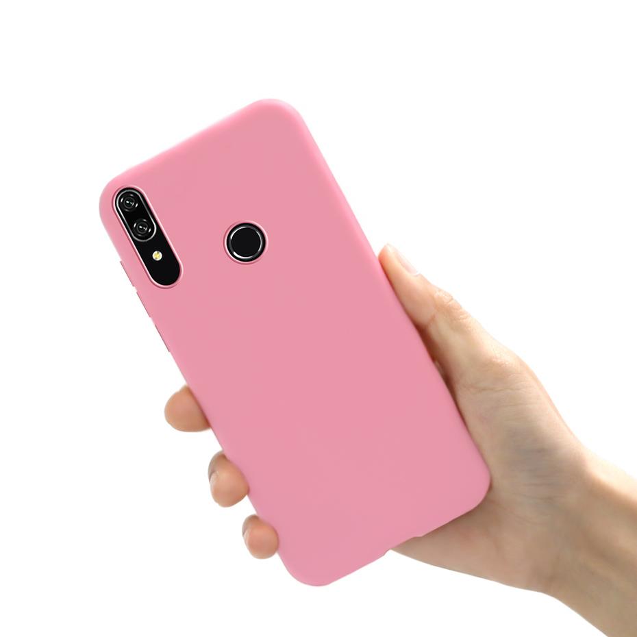 For Cover Huawei P Smart Z Case Plain Silicone Soft TPU Phone Case For Huawei P Smart Z PsmartZ Psmart Z STK-LX1 STK LX1 6.59"