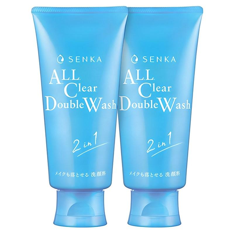 Senka All Clear Double Wash A Cleansing Foam, 2 pcs, 120g