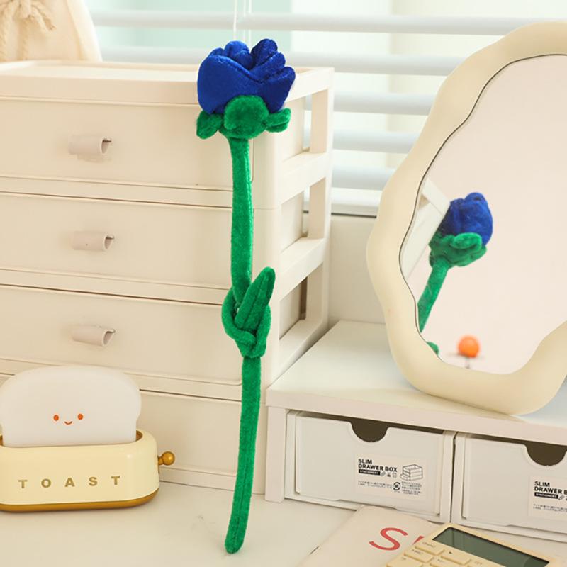 Yilu Shenghua Rose Plush Fabric Bouquet: Simulated Flower Arrangement Prop & Curtain Tieback, Ideal for Wedding Gifts.