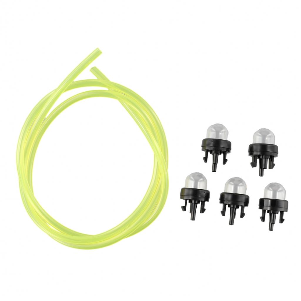 Komplettes Set mit 5 Primerpumpen und 1 m Kraftstoffleitung für verschiedene Trimmermodelle