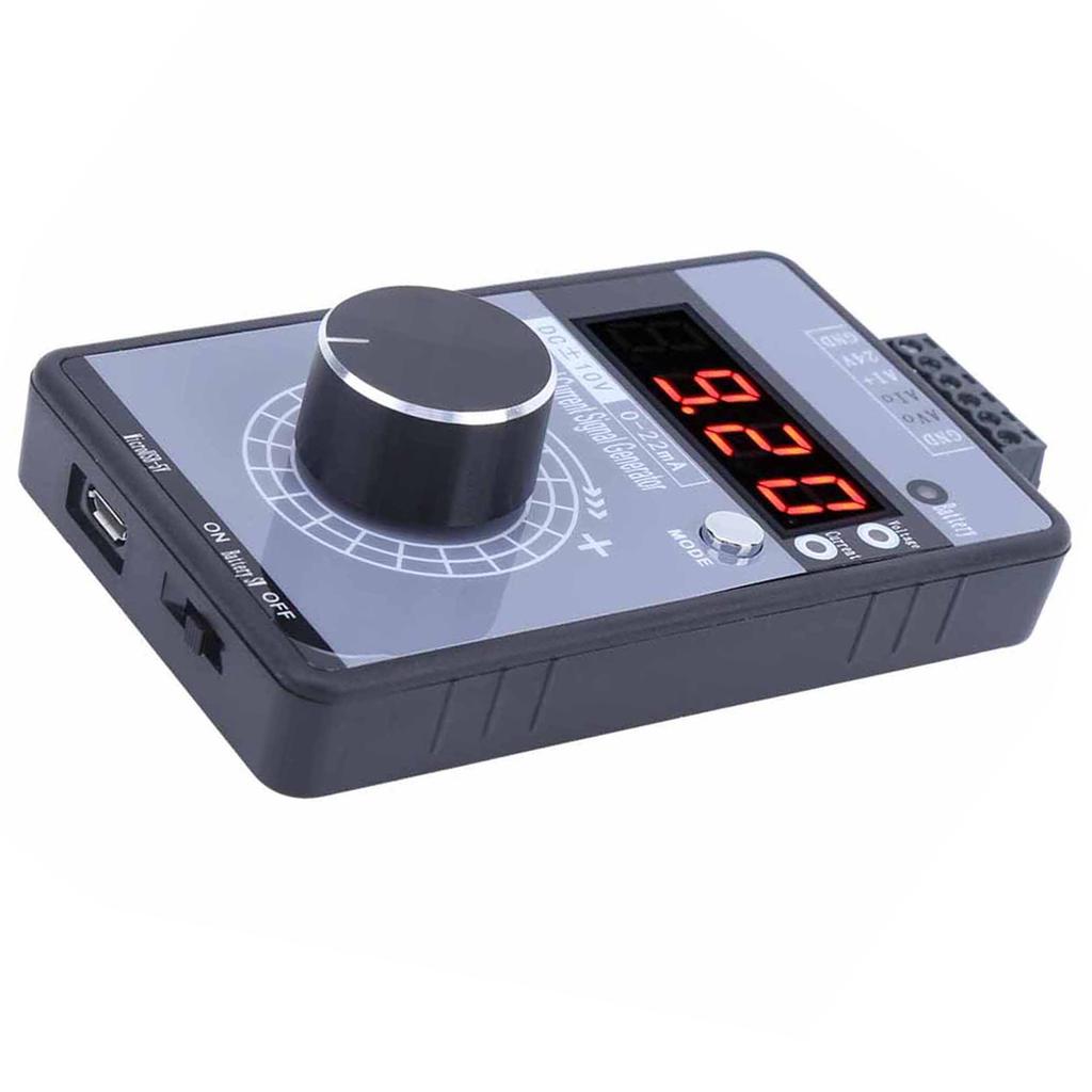 Current Voltage Signal Generator DC 0‑10V 0/0‑22mA Interface Analog Simulator 4 Digit Display for PLC Panel Debugging