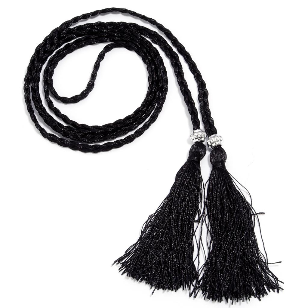 1strip Braided Tassel Belt 168cm Women Waist Belt Rope For DIY Handmade Home Casual Clothing Decoration Waist Belt Accessories