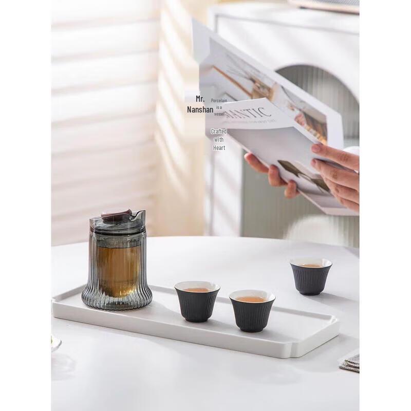 Nanshan Xiansheng Zen Black Portable Ceramic Tea Set