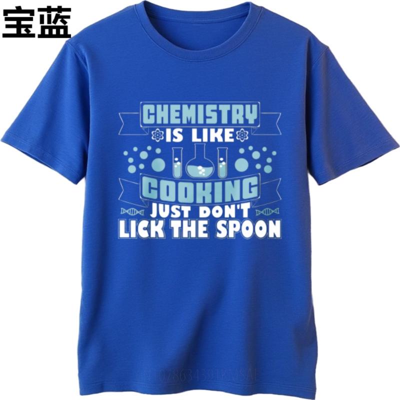 Soft Unisex Crew Neck Tshirt Vintage Chemistry Is Like Cooking Just Dont Lick The Spoon Trendy Unisex Tees Cheap Tshirt Black
