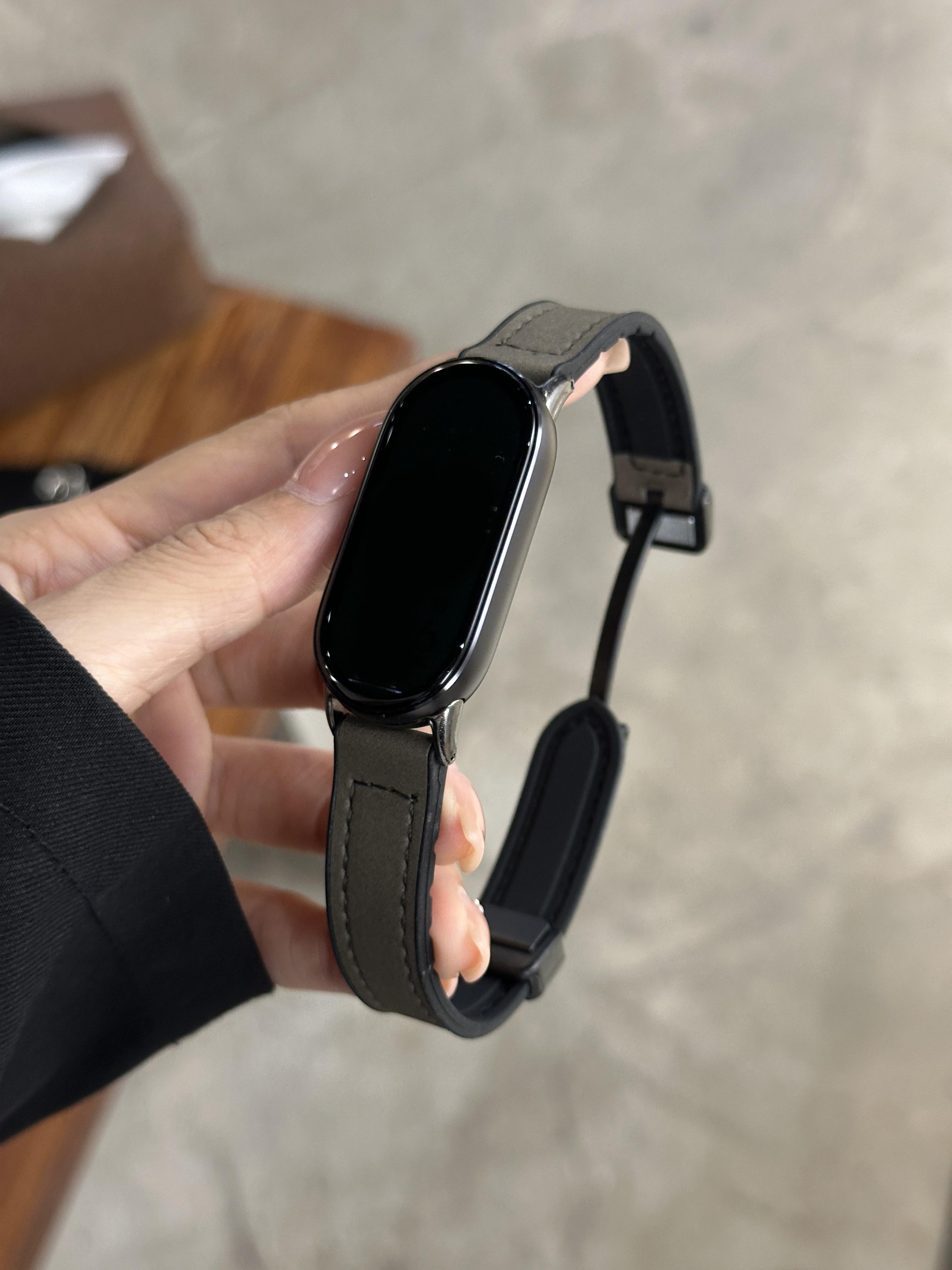 

For Xiaomi Mi Band 10 9 8 Wristband Accessories Magnetic Bracelet belt pulseira correas Xiaomi smart band 8 9 10 Leather Strap For Mi Band 8
