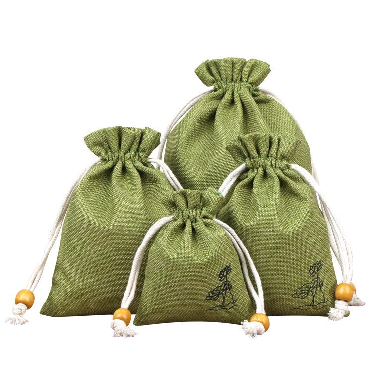 Custom Cotton Linen Drawstring Pouch: Small Cup, Jewelry, Storage, Brocade, Cultural Relic, or Bead Tray Bag