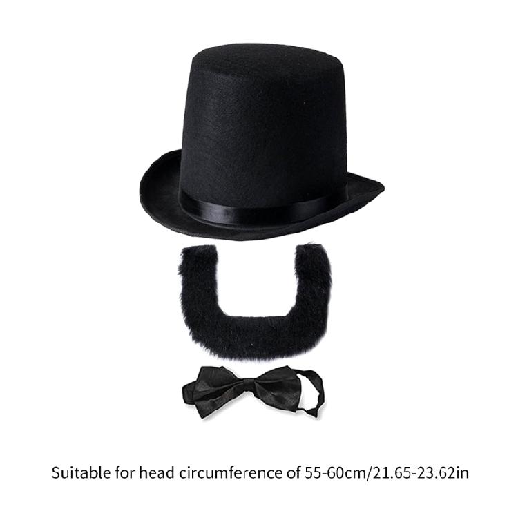 Lincolns Birthday Patriotic Costume Halloween Abrahams Lincolns Costume Accessories Include Top Hat with Beard Necktie